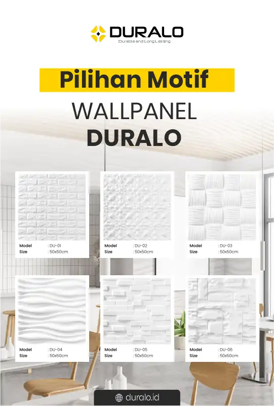 Rekomendasi Pilihan Motif Wall Panel 3D Duralo 