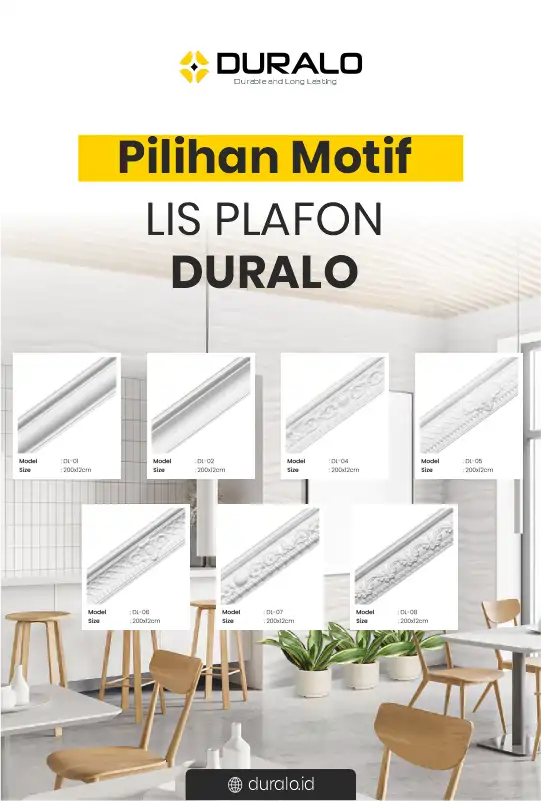 Rekomendasi Pilihan Motif Hiasan Plafon Wall Cornice Duralis