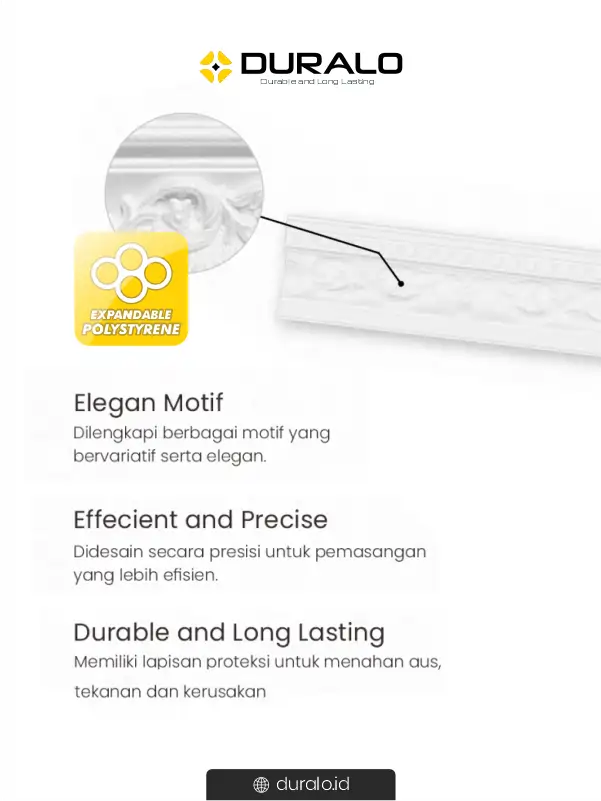 Lis Gypsum Modern Duralis, Alternatif Percantik Dinding dan Plafon