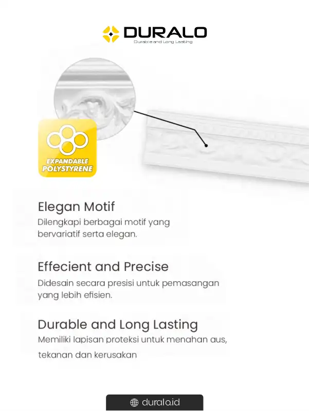 Beragam Keunggulan Lis Plafon Wall Cornice Duralis
