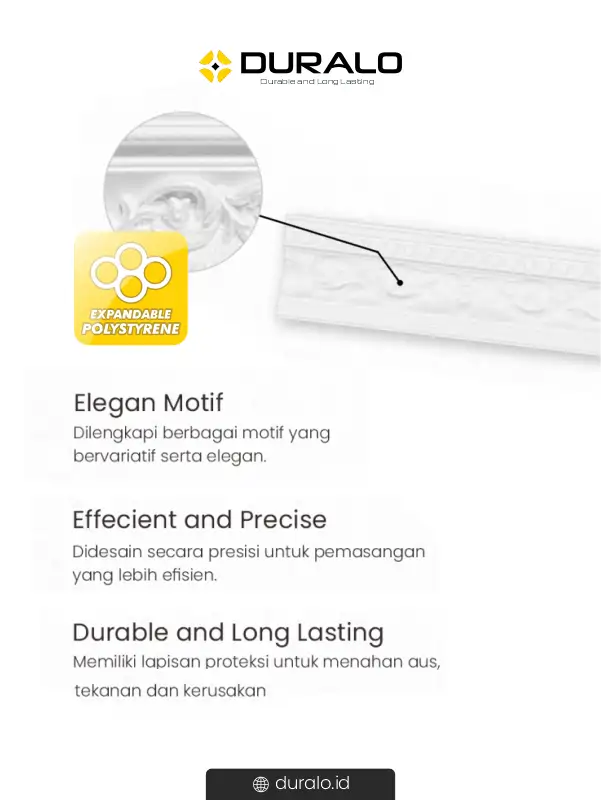 Keuntungan Menggunakan Lis Plafon Wall Cornice Duralis