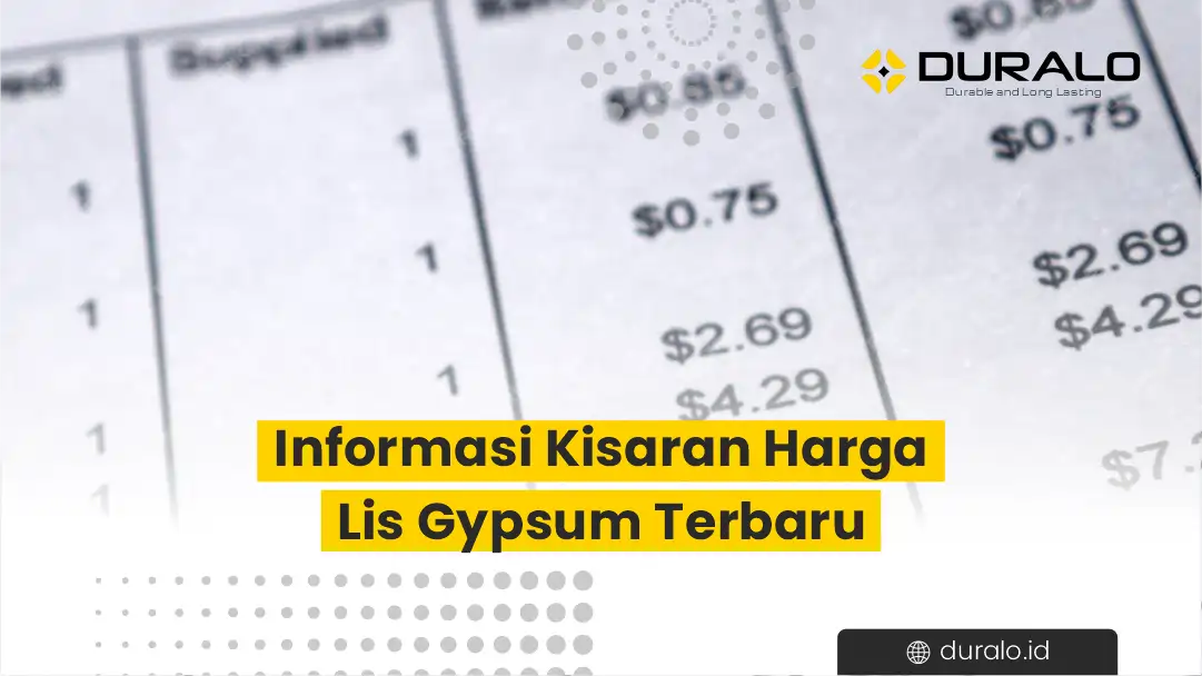 Informasi Kisaran Harga Lis Gypsum Terbaru