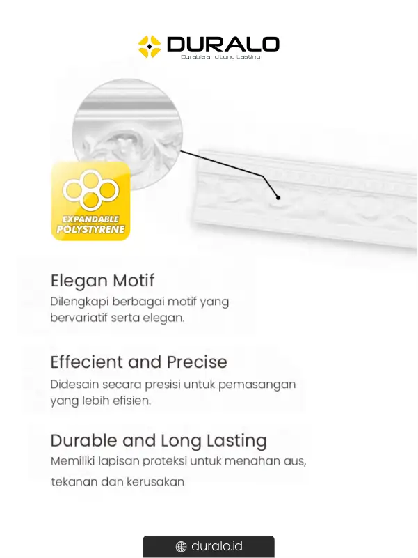 Keunggulan dari Wall cornice Duralis