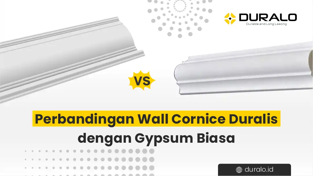 Perbandingan Wall Cornice Duralis dengan Gypsum Biasa