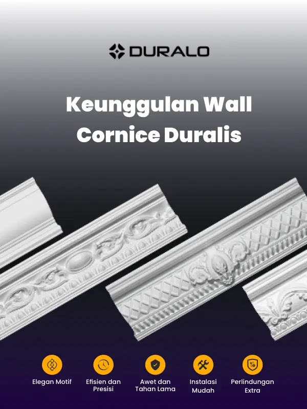 Berbagai Keunggulan Lis Plafon Wall Cornice Duralis