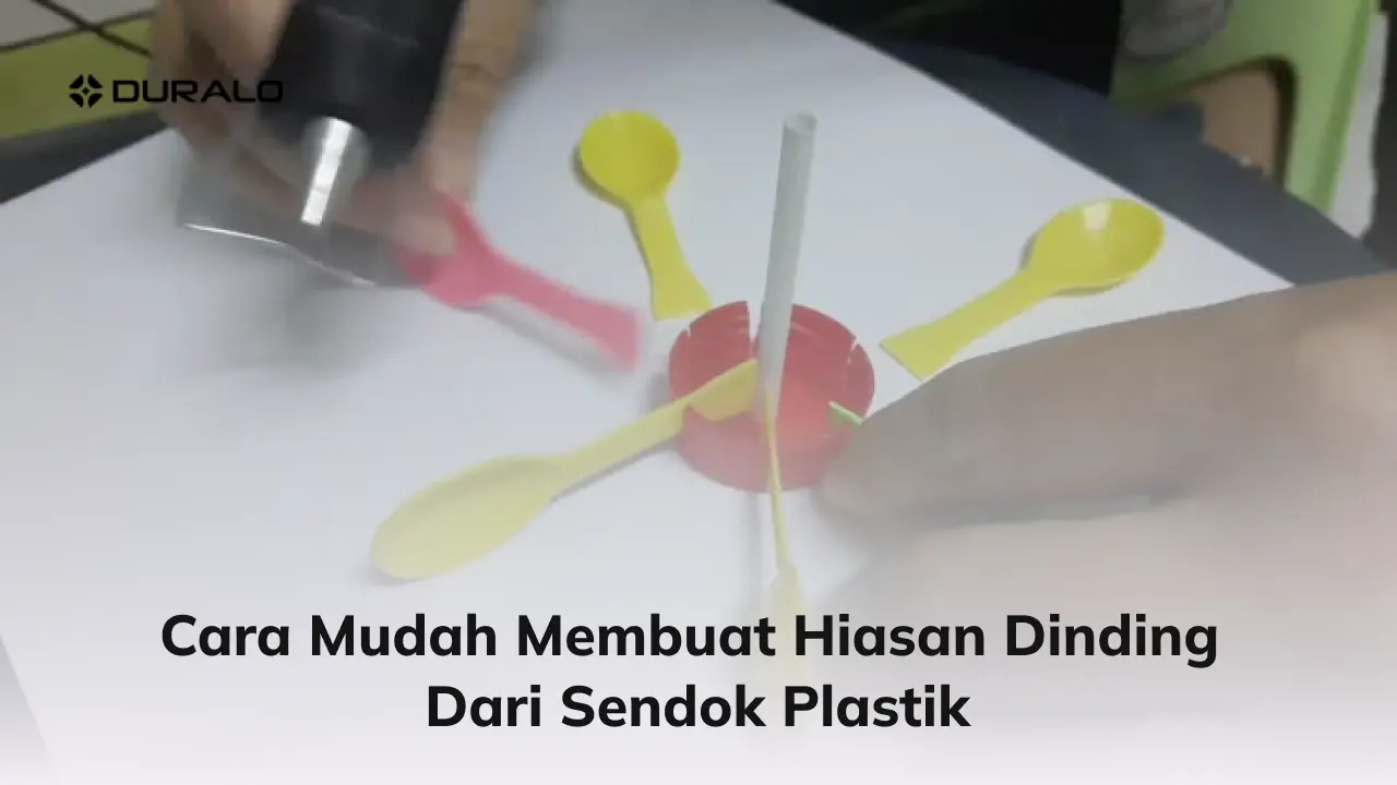 Cara Mudah Membuat Hiasan Dinding dari Sendok Plastik