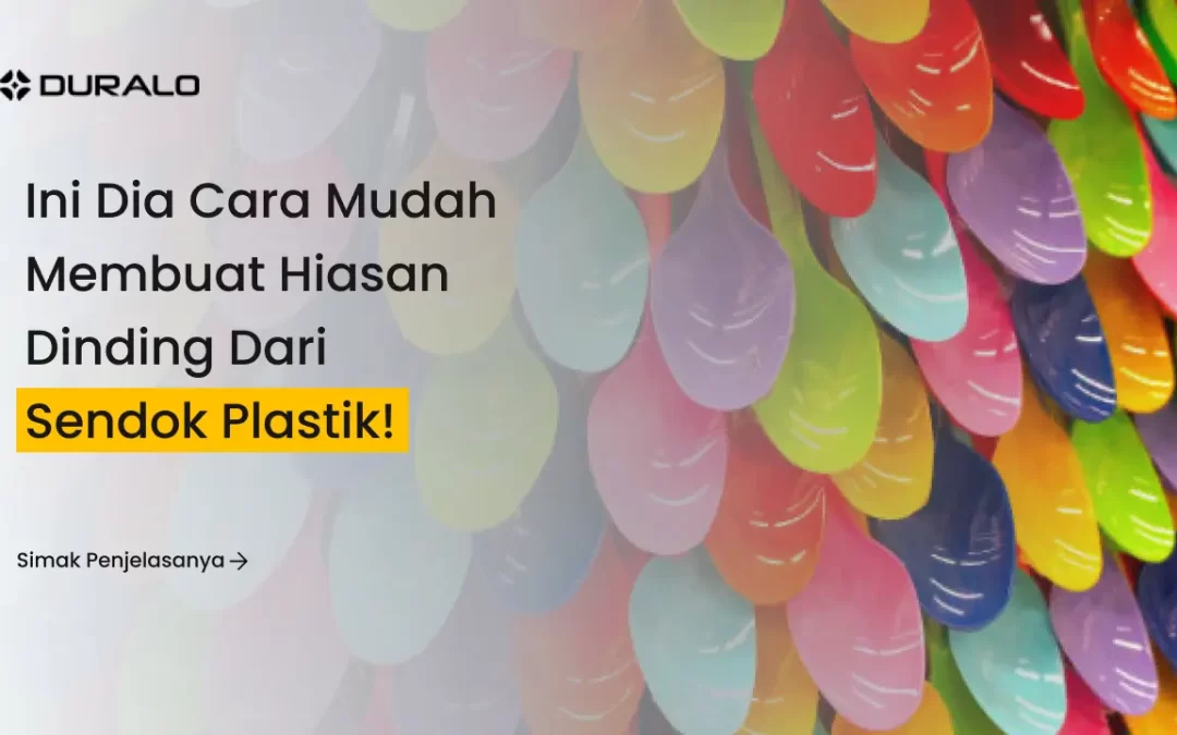 Ini Dia Cara Mudah Membuat Hiasan Dinding Dari Sendok Plastik!