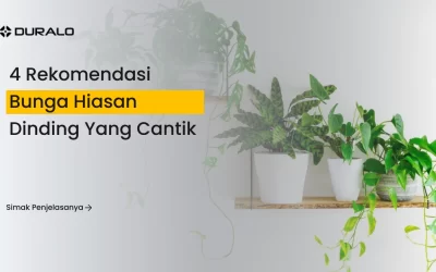 4 Rekomendasi Bunga Hiasan Dinding yang Cantik
