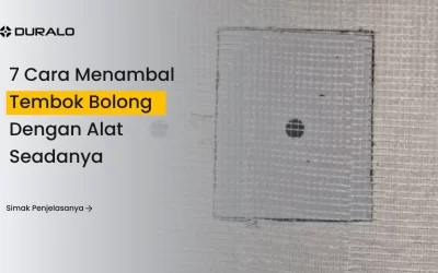 7 Cara Menambal Tembok Bolong Dengan Alat Seadanya