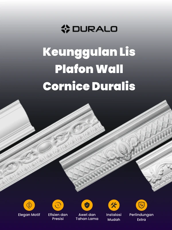 Berbagai Keunggulan Lis Plafon Wall Cornice Duralis