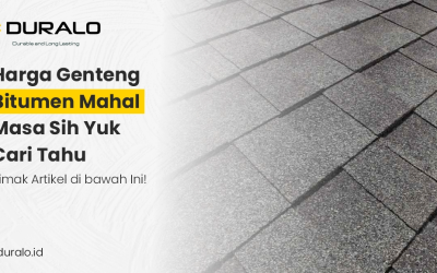 Harga Genteng Bitumen Mahal Masa Sih Yuk Cari Tahu