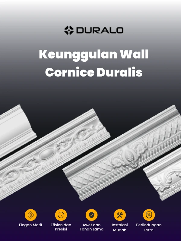 Keunggulan Wall Cornice Duralis, Untuk Ruangan Kecil