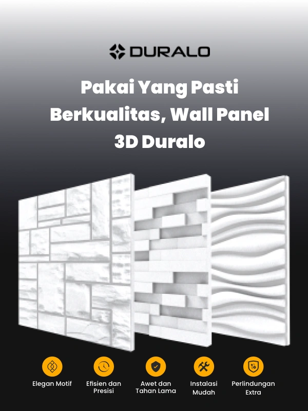 Pakai yang Pasti Berkualitas, Wall Panel 3D Duralo