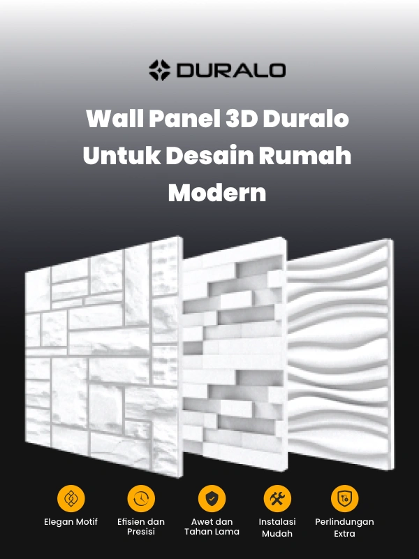 Wall Panel 3D Duralo untuk Desain Rumah Modern