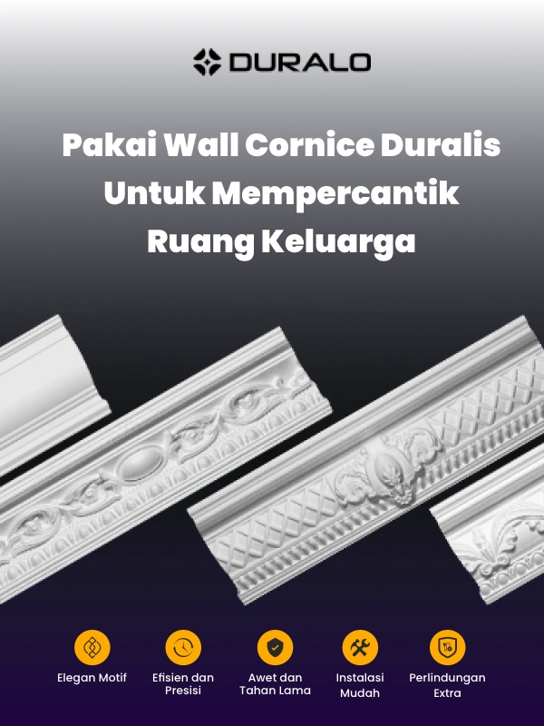 Pakai Wall Cornice Duralis untuk Mempercantik Ruang Keluarga