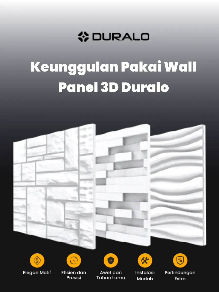 Keunggulan Pakai Wall Panel 3D Duralo