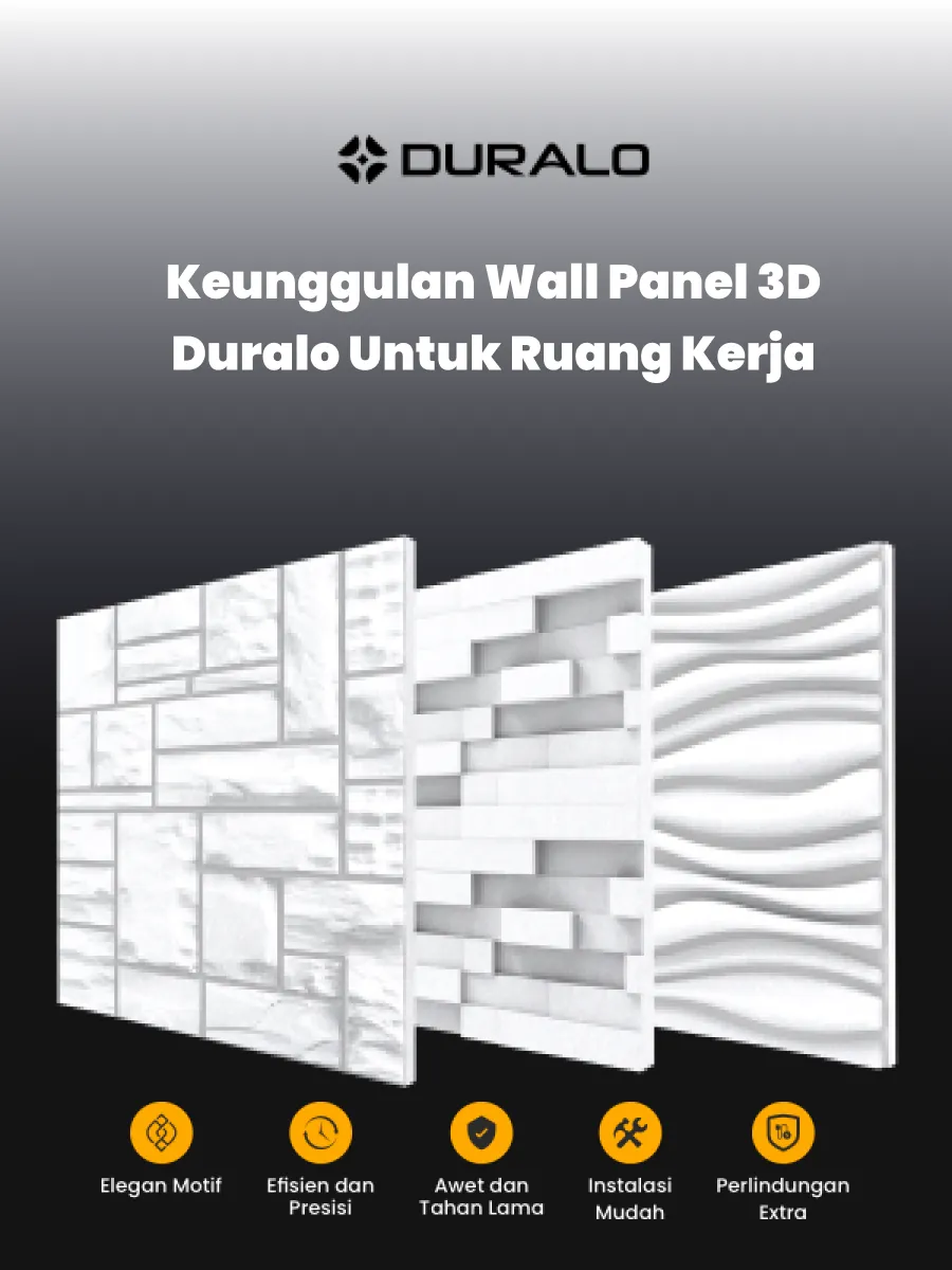 Keunggulan Wall Panel 3D Duralo untuk Ruang Kerja