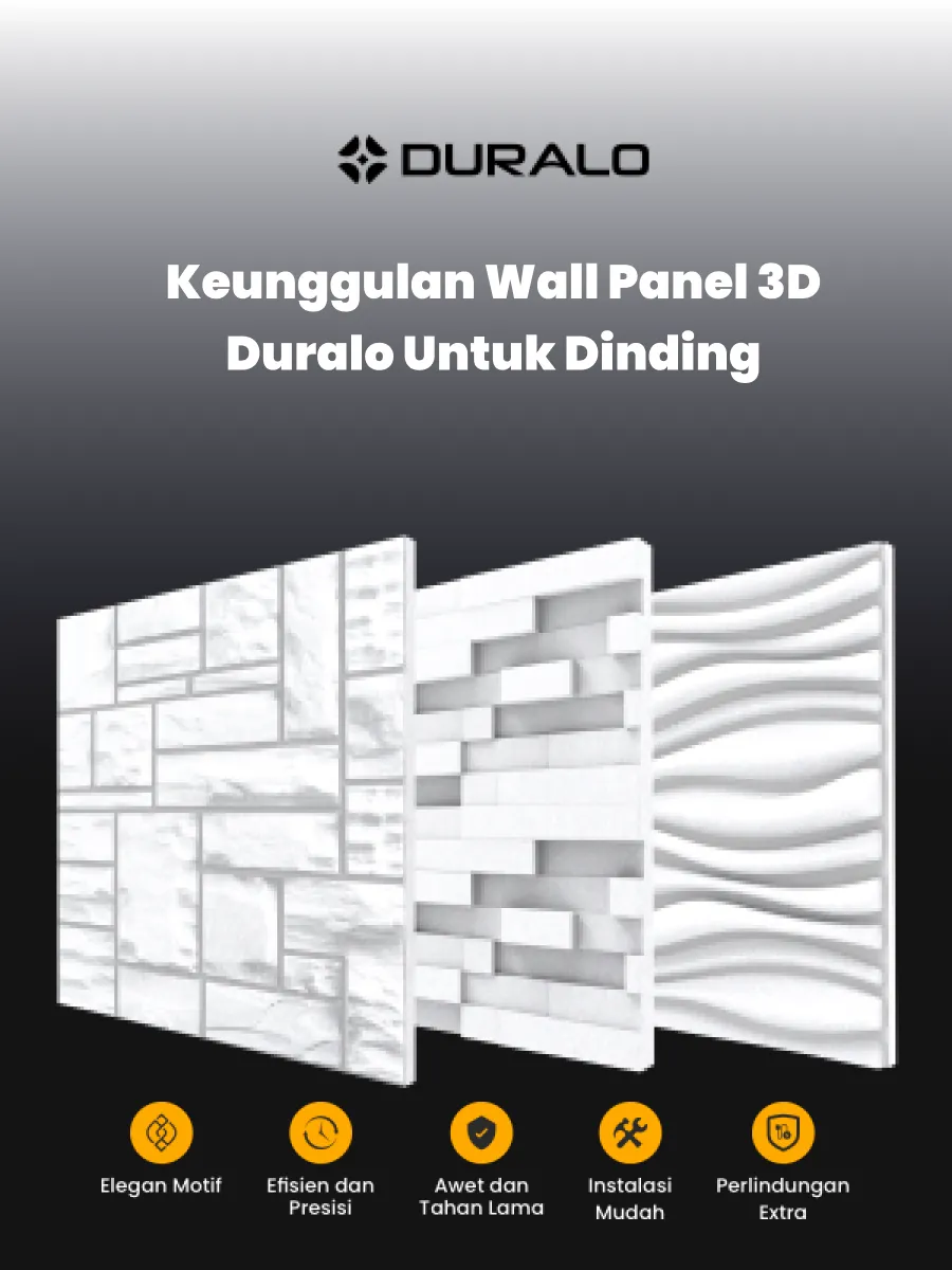 Keunggulan Wall Panel 3D Duralo untuk Dinding