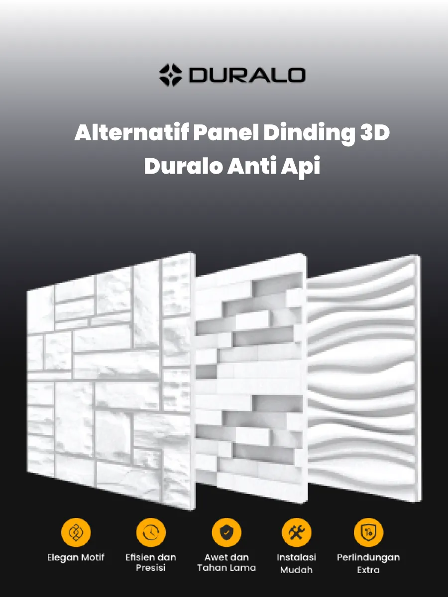 Alternatif Panel Dinding 3D Duralo Anti Api