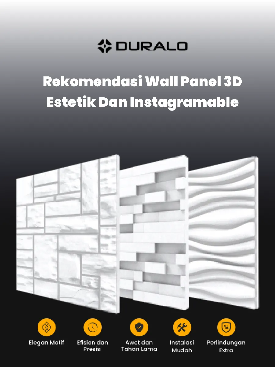 Rekomendasi Wall Panel 3D Estetik dan Instagramable