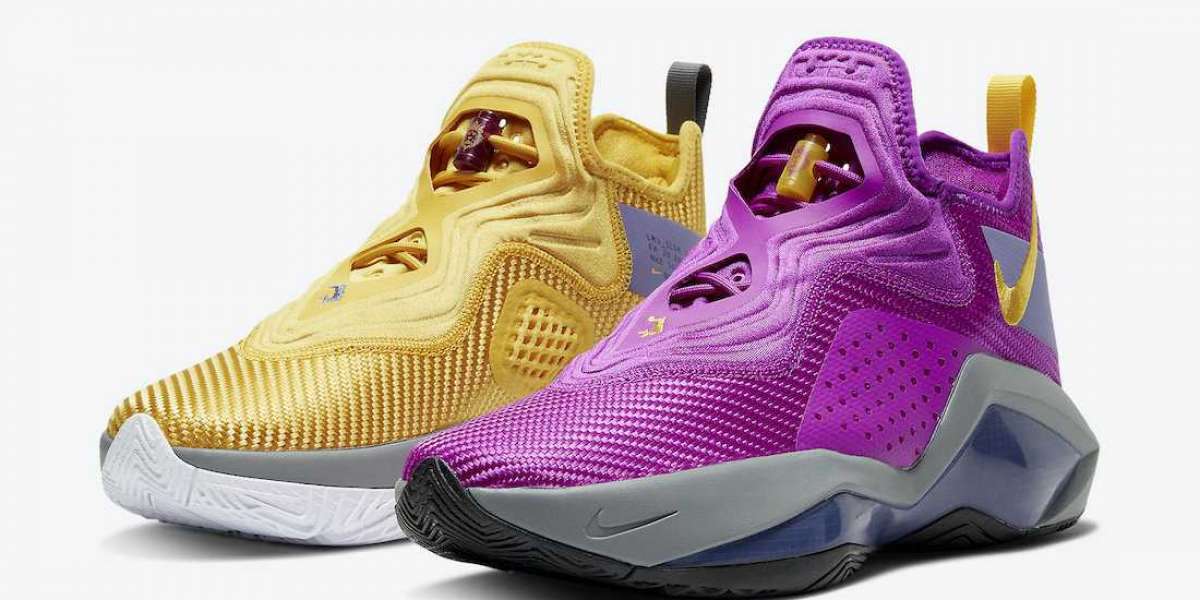 CK6047-500 Nike LeBron Soldier 14 “Lakers” Basketball Shoes