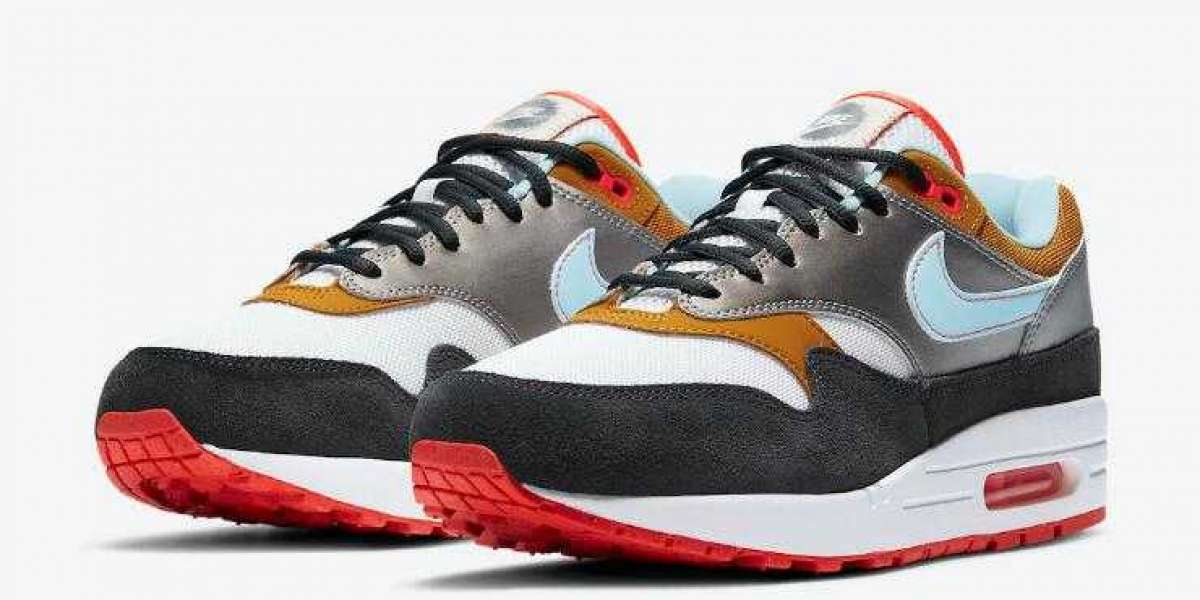 2020 Nike Air Max 1 Silver Black Bright Red Coming Soon