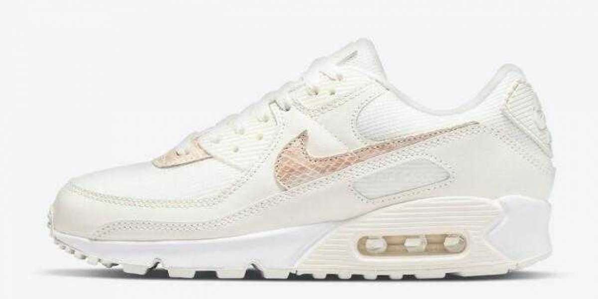 Nike Air Max 90 Beige Snake DH4115-101 Sail Particle Beige White for Sale
