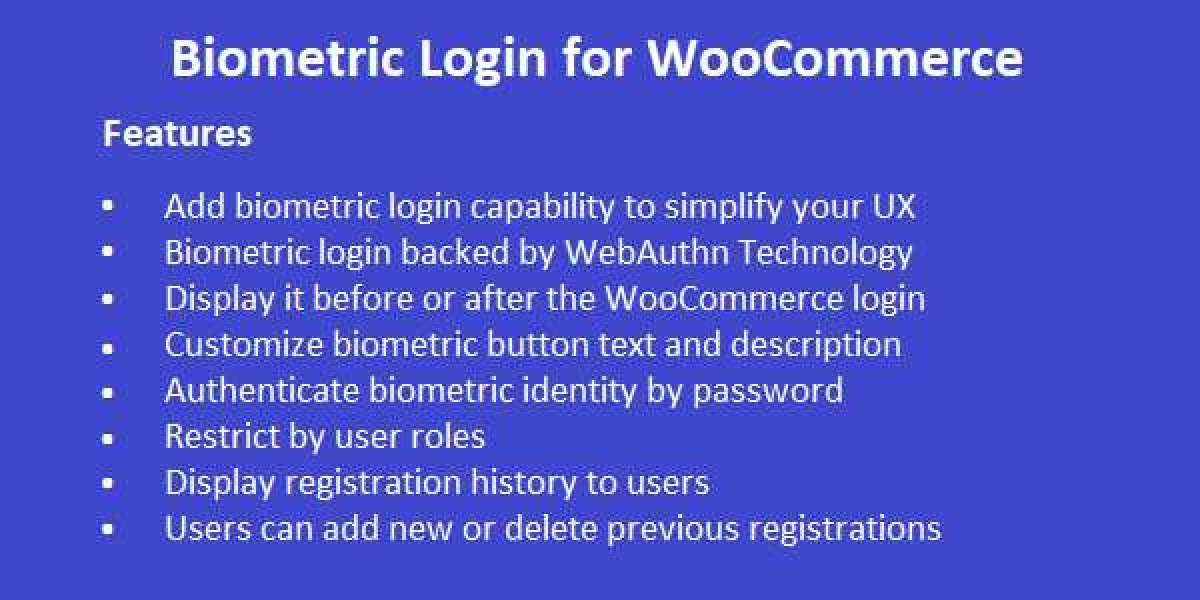 WooCommerce biometric authentication login