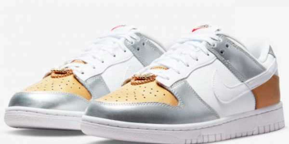 DH4403-700 Nike Dunk Low WMNS “Gold/Silver” Release Information