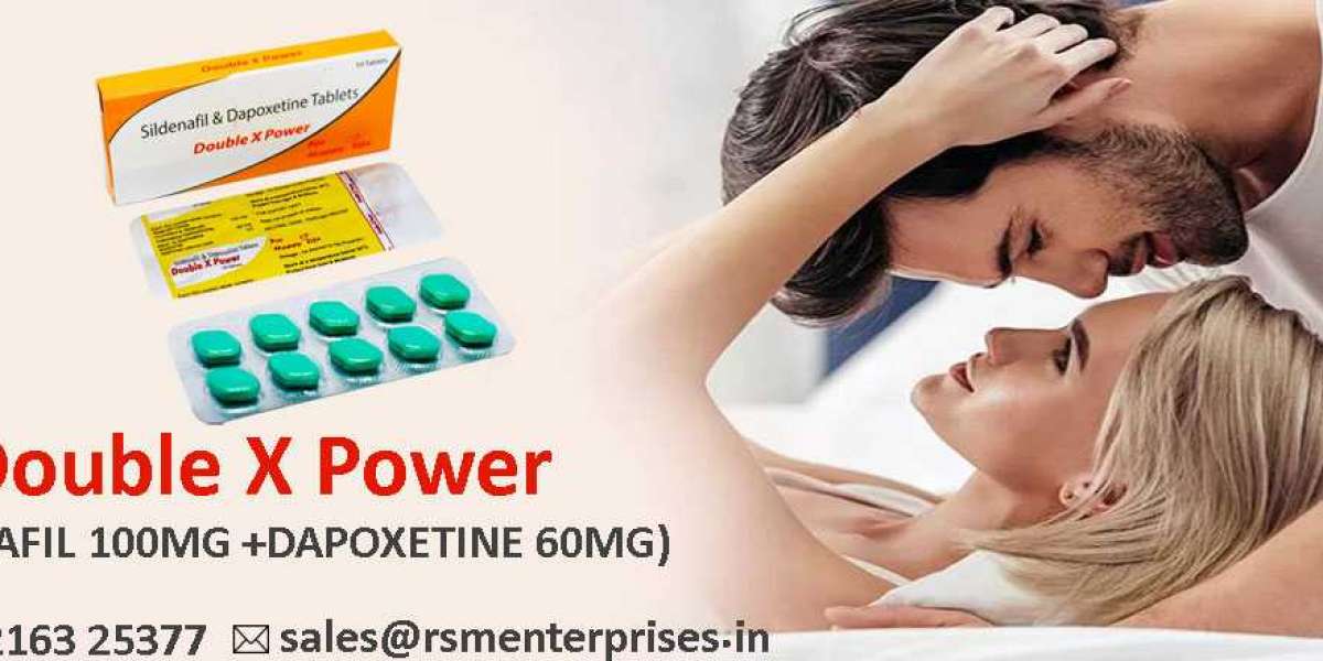 Buy Double X Power (Sildenafil 100mg + Dapoxetine 60mg)Tablet - 50% OFF & Same Day Delivery