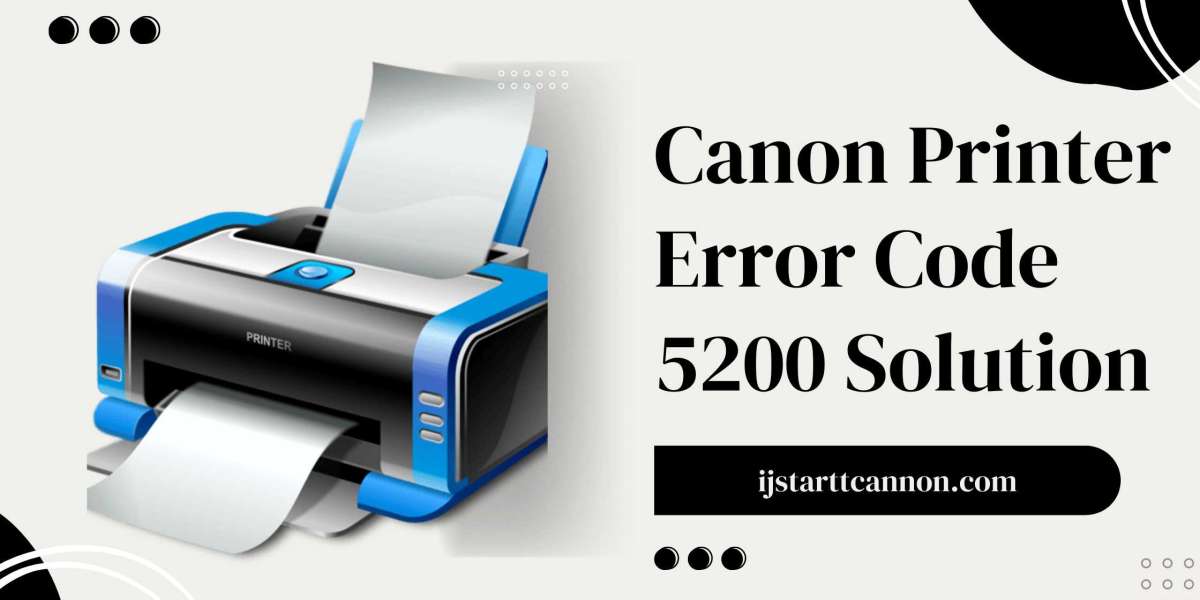 What are the suggestions to fix error 5200 on the Canon printer?