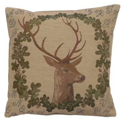 ABC Stag Cushion Cover | Decorative French Tapestry Pillow Cover Profile Picture