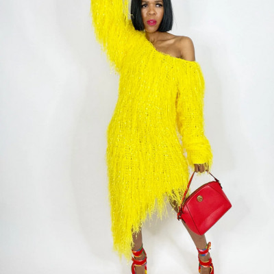 Buy Yellow Shag Dress Profile Picture