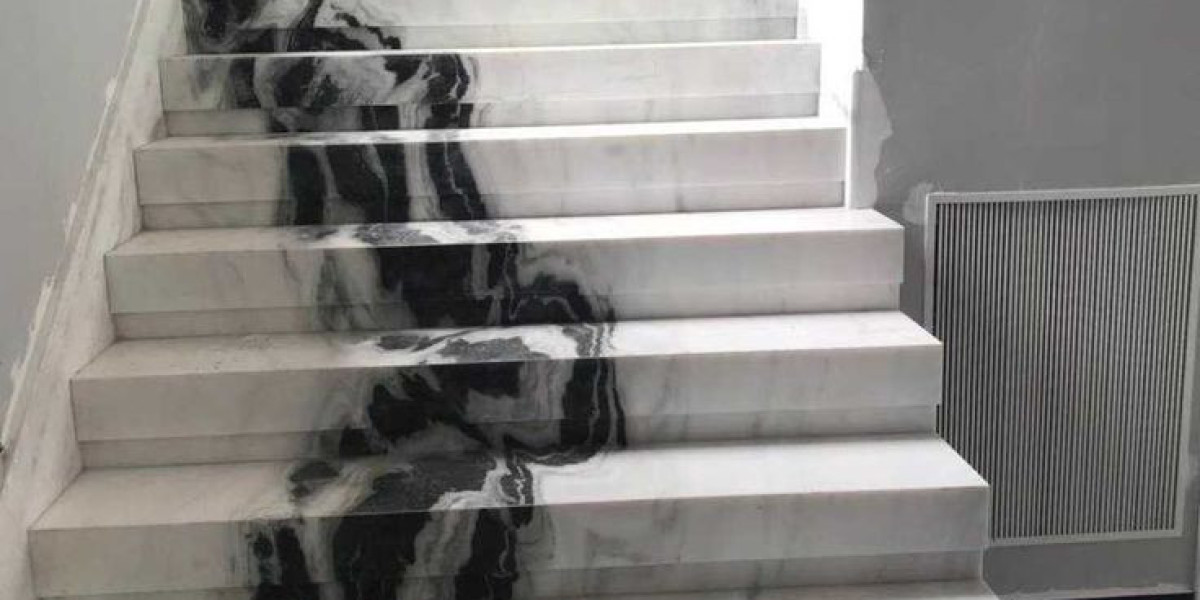 Inspirational Panda White Marble Staircase Designs