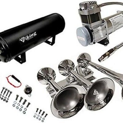 152dB Chrome 3-Trumpet Air Horn Kit: Extra Loud Profile Picture