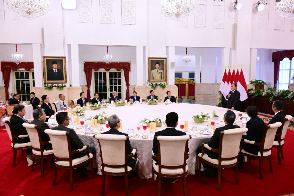 presiden prabowo gelar jamuan santap siang bersama japinda dan jjc 18 presiden prabowo gelar jamuan santap siang bersama japinda dan jjc