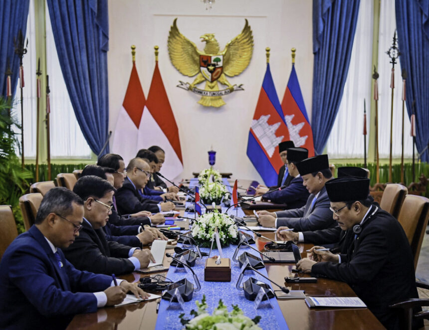 president prabowo welcomes cambodian senate president, highlights regional peace and cooperation