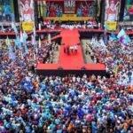 president prabowo joins in international labor day celebration at national monument