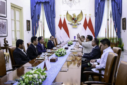 terima pimpinan komisi v dpr ri, presiden prabowo bahas infrastruktur, irigasi, dan permukiman