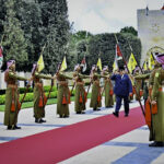 kunjungan resmi ke istana al husseiniya, presiden prabowo disambut hangat raja abdullah ii