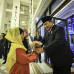 diantar raja abdullah ii, presiden prabowo disambut antusias oleh diaspora indonesia