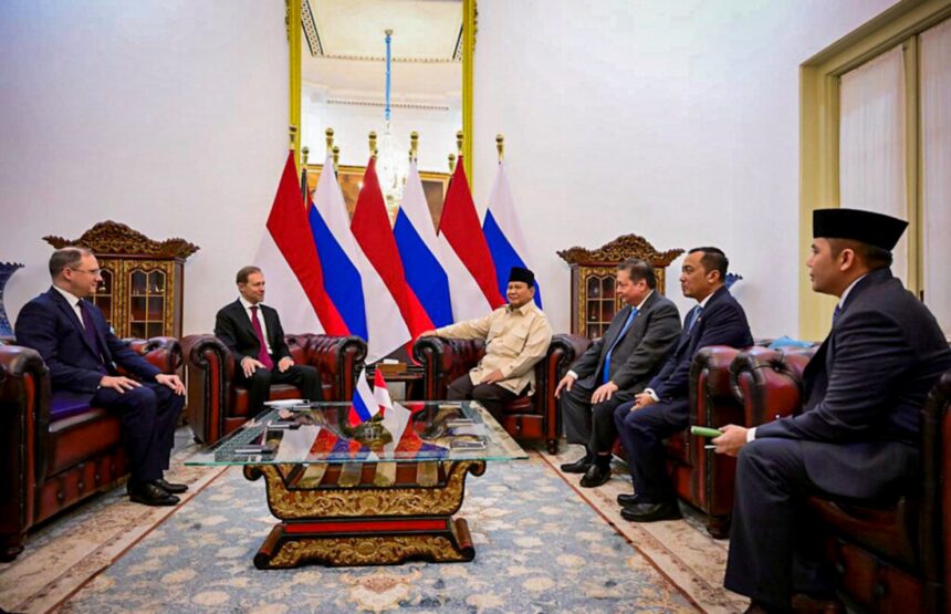 president prabowo receives courtesy call from russian first deputy prime minister