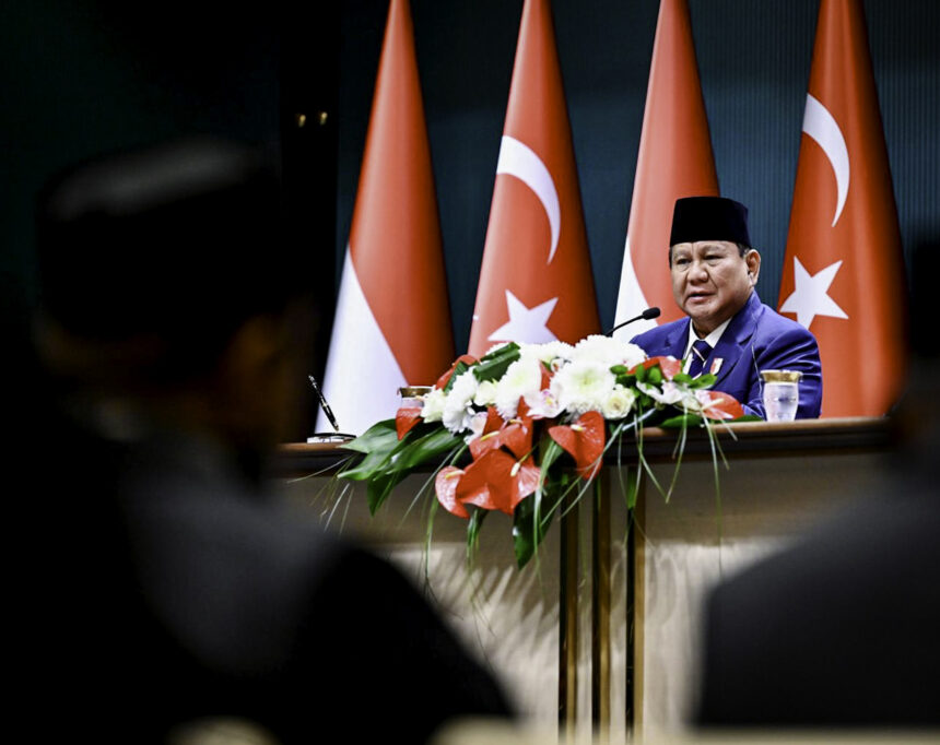 presiden prabowo tegaskan indonesia dan turkiye harus jadi kekuatan positif dunia islam dan global south