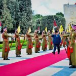 president prabowo visits al husseiniya palace, warmly welcomed by king abdullah ii