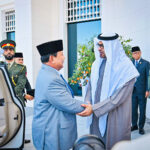 bertemu presiden mbz, presiden prabowo disambut hangat di istana qasr al shatie