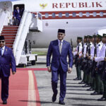presiden prabowo tiba di brunei darussalam untuk kunjungan kenegaraan
