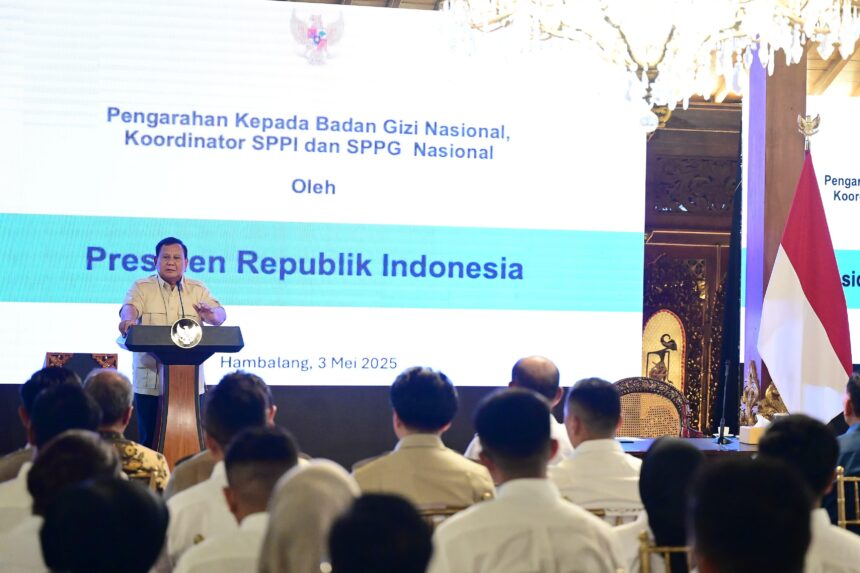 akhir pekan, presiden prabowo gelar rapat dengan bgn dorong percepatan operasional sppg