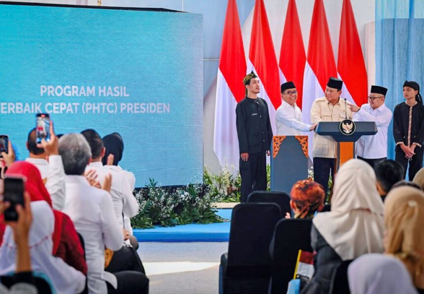 launching phtc program, president prabowo asserts commitment to equality in national education