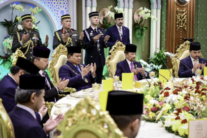 harmoni rasa dan budaya: presiden prabowo dijamu santap siang kenegaraan oleh sultan brunei di istana nurul iman