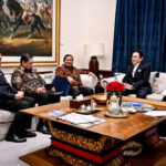 presiden prabowo terima kunjungan utusan khusus pm jepang fumio kishida di kertanegara
